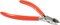 The Beadsmith Slim Line Sidecutter, 4.75 inches (120mm) with polished steel head, red PVC comfort grip handle with double-leaf spring, tool for jewelry making